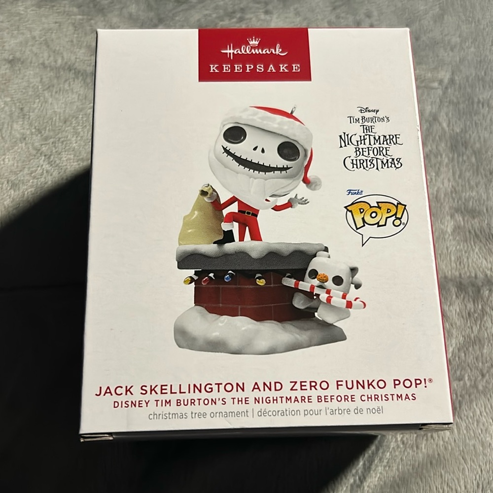 Hallmark Keepsake Funko Pop Jack Skellington & Zero Ornament